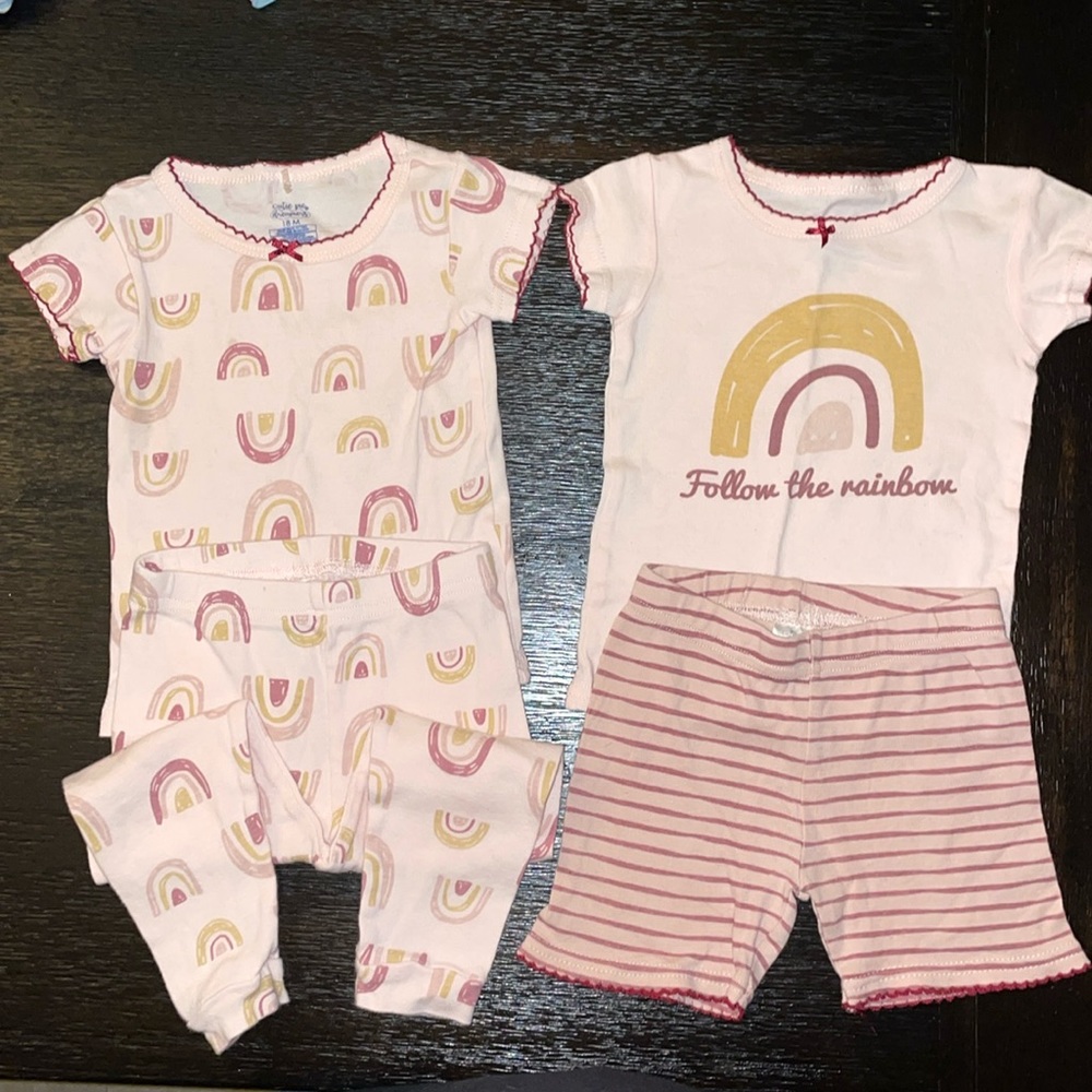 Cutie Pie Dreamers Pajama Sleeper Matching Set - Shorts and Long 4 PC Set!